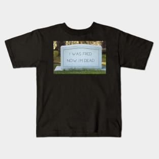 Funny Halloween Gravestone Kids T-Shirt